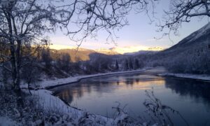 Røssåga en vinterkveld